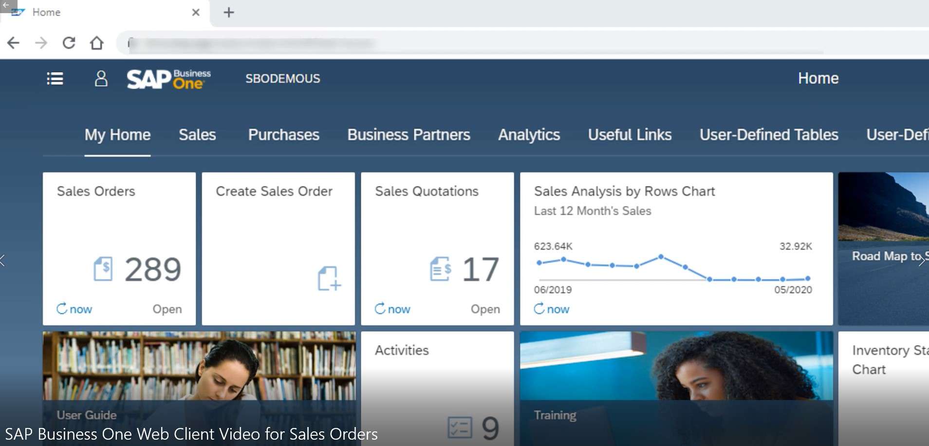 SAP Business One Web Client Sales Orders