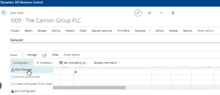 dynamics-365-business central-product configurator